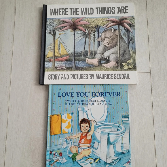 Hardcover Where the Wild Things Are and Love  You Forever Classic Munsch Sendak - Picture 1 of 8